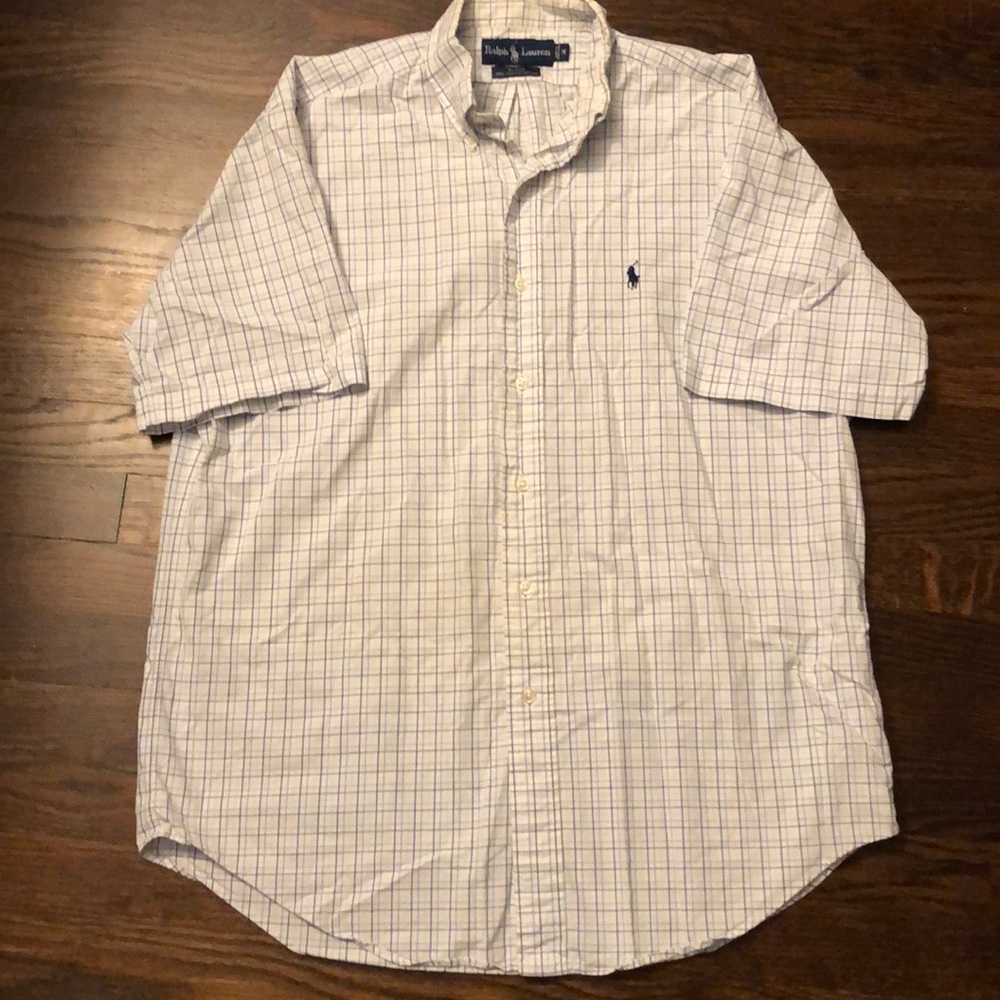 Polo short sleeve button down shirt